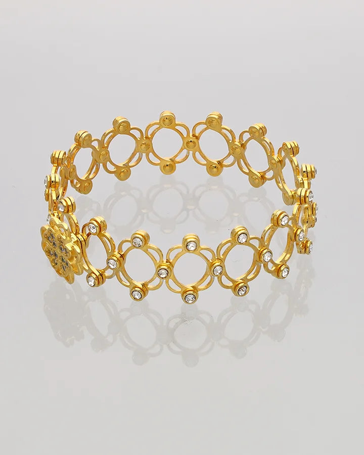 Floriva Ring Kada in 92.5 Silver