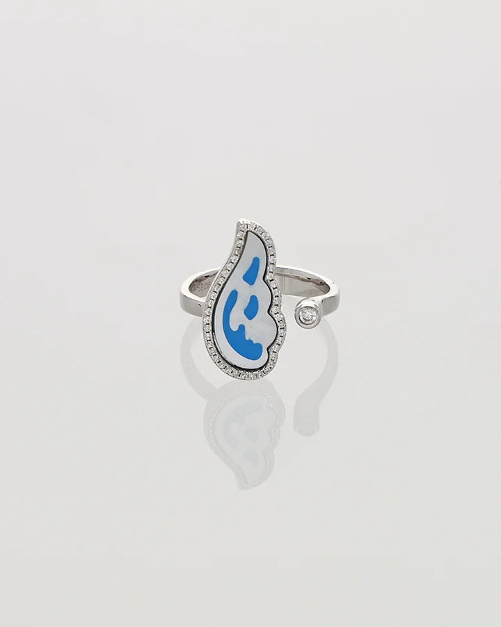 Elvique Adjustable Ring in 92.5 Silver