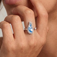 Elvique Adjustable Ring in 92.5 Silver