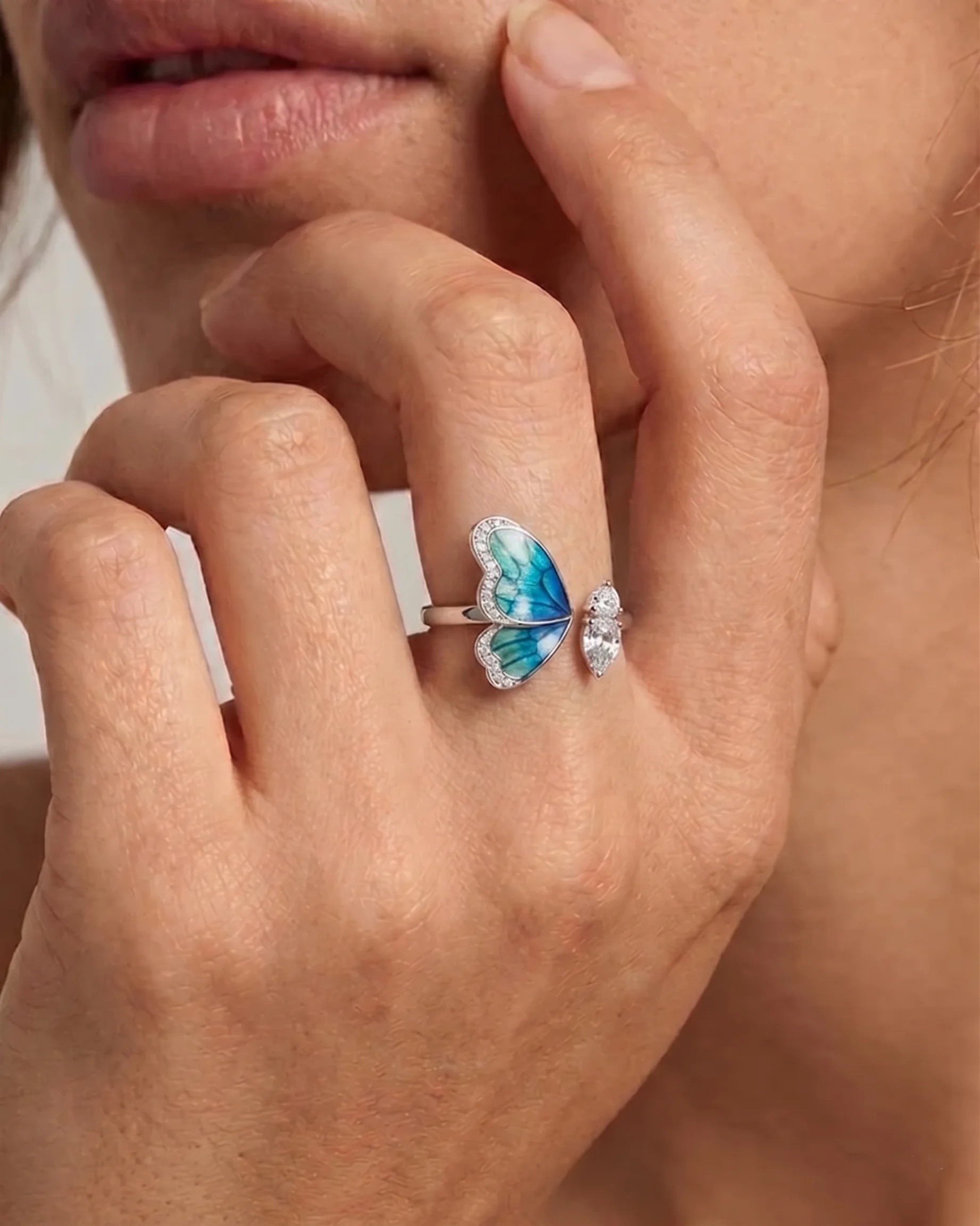 Serenya Adjustable Ring in 92.5 Silver