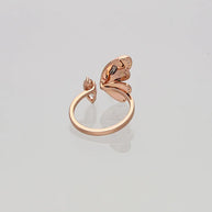 Butterfly Adjustable Ring in 92.5 Silver