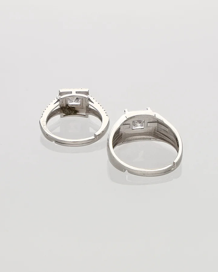 Eterna Duo Ring in 92.5 Silver
