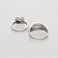 Eterna Duo Ring in 92.5 Silver