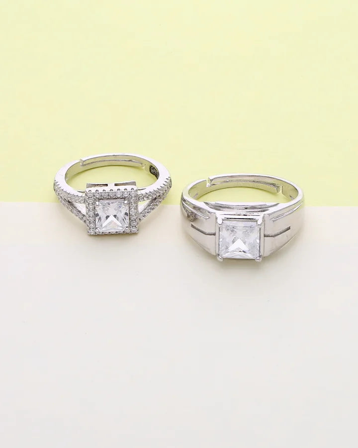 Eterna Duo Ring in 92.5 Silver