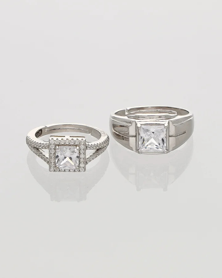 Eterna Duo Ring in 92.5 Silver