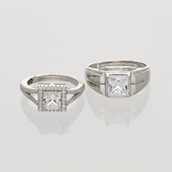 Eterna Duo Ring in 92.5 Silver