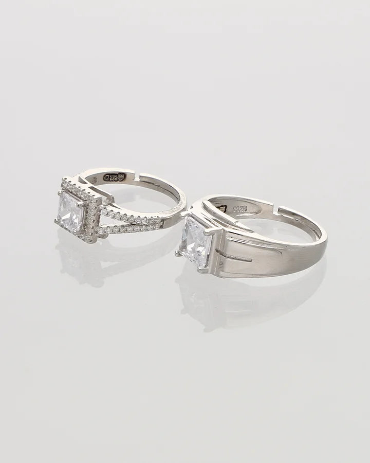 Eterna Duo Ring in 92.5 Silver