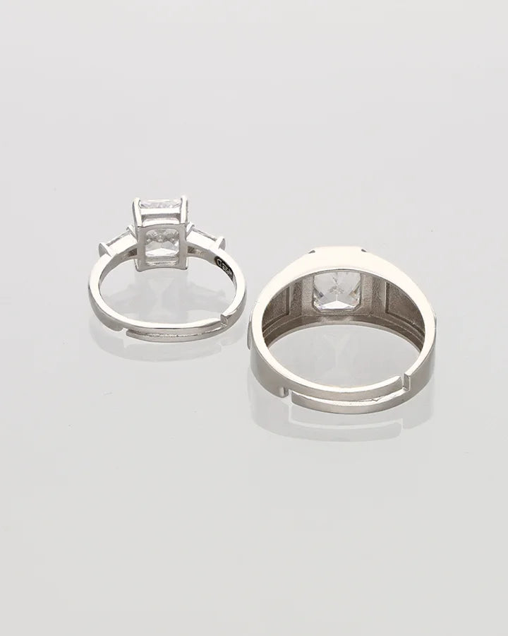 Promise Duo Ring in 92.5 Silver