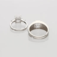 Promise Duo Ring in 92.5 Silver