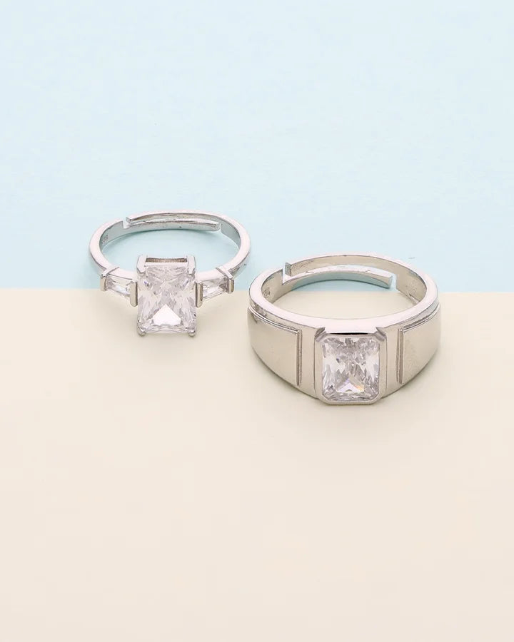 Promise Duo Ring in 92.5 Silver