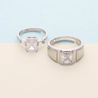 Promise Duo Ring in 92.5 Silver