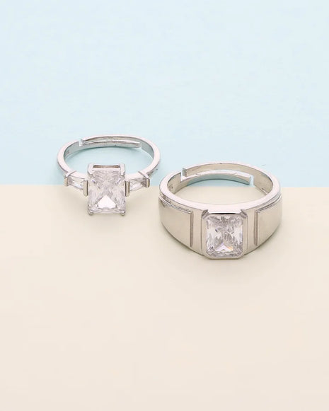 Promise Duo Ring in 92.5 Silver