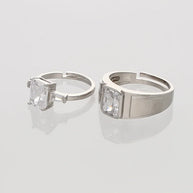 Promise Duo Ring in 92.5 Silver