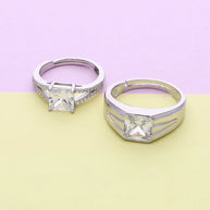 Vow Duo Ring in 92.5 Silver