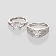 Vow Duo Ring in 92.5 Silver