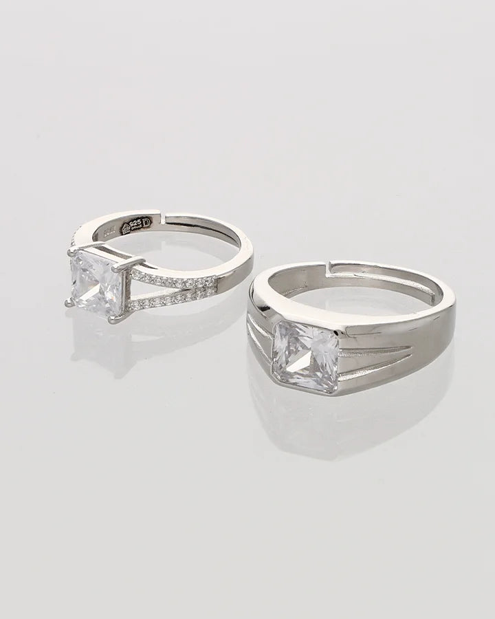 Vow Duo Ring in 92.5 Silver