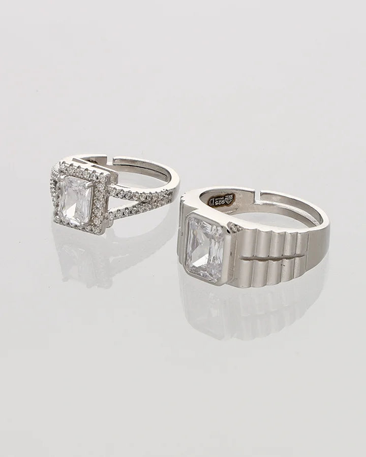 Infino Duo Ring in 92.5 Silver