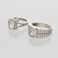 Infino Duo Ring in 92.5 Silver