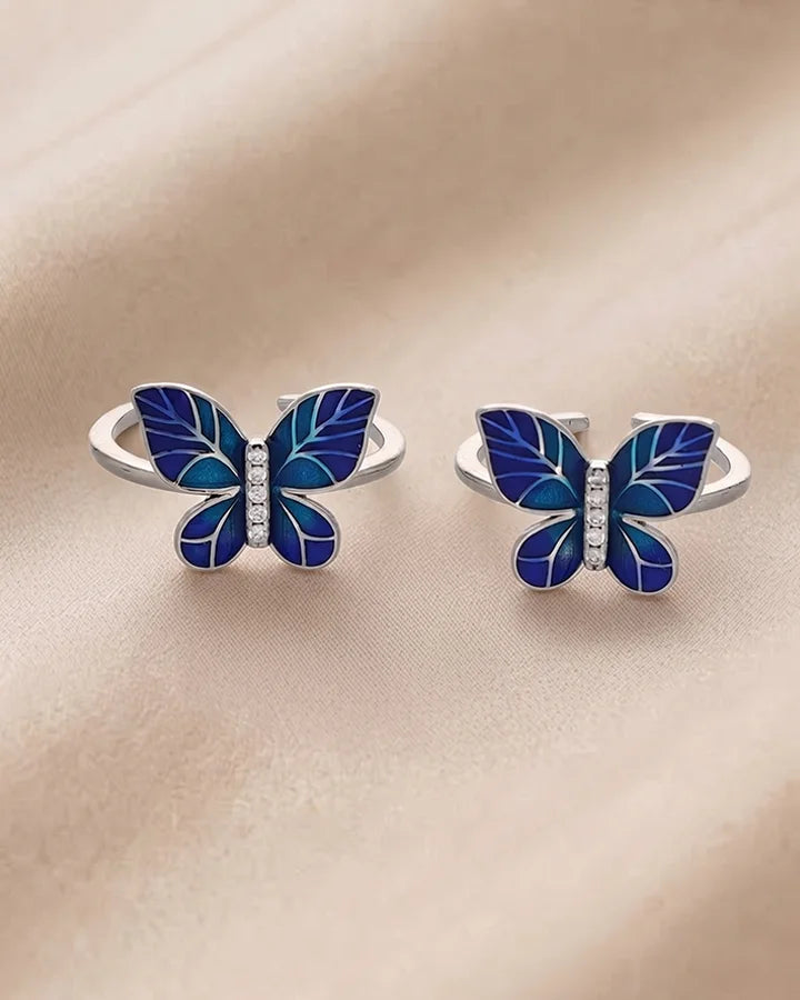 Papilia Toe Rings in 92.5 Silver