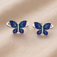 Papilia Toe Rings in 92.5 Silver