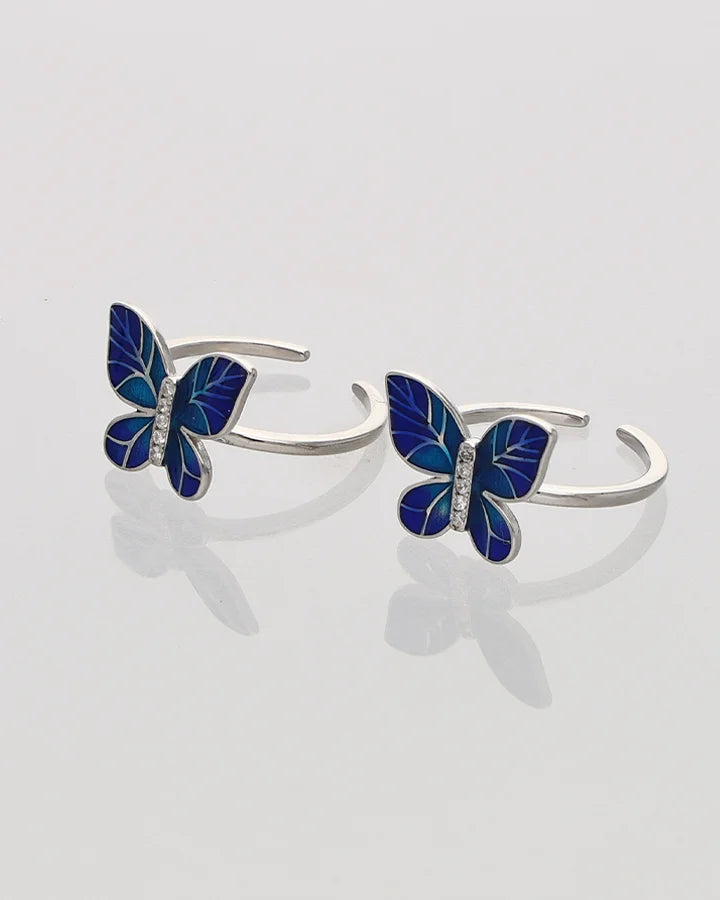 Papilia Toe Rings in 92.5 Silver