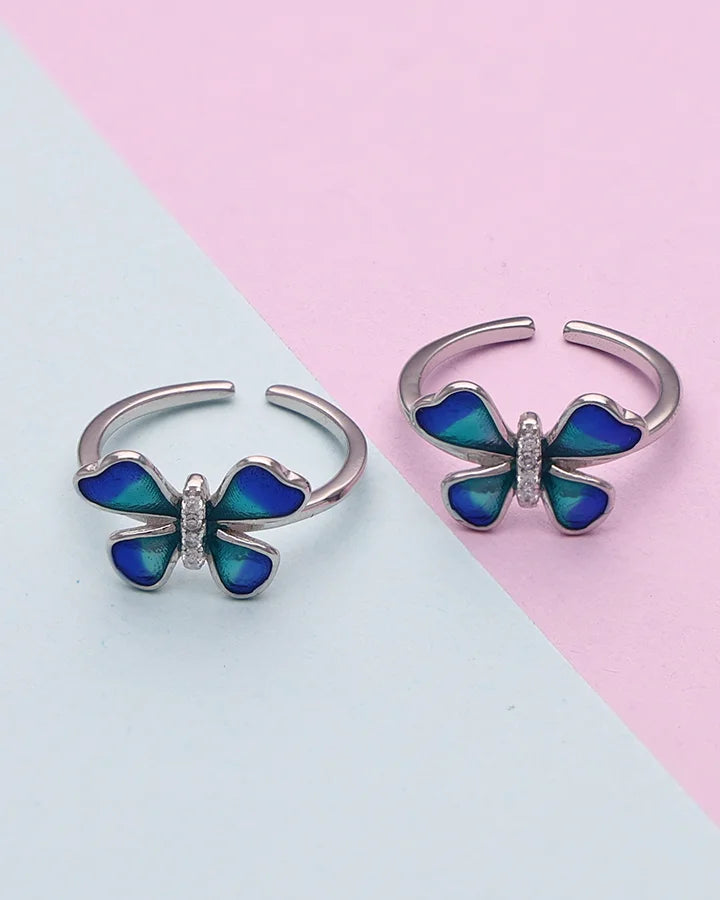 Patanga Toe Rings in 92.5 Silver