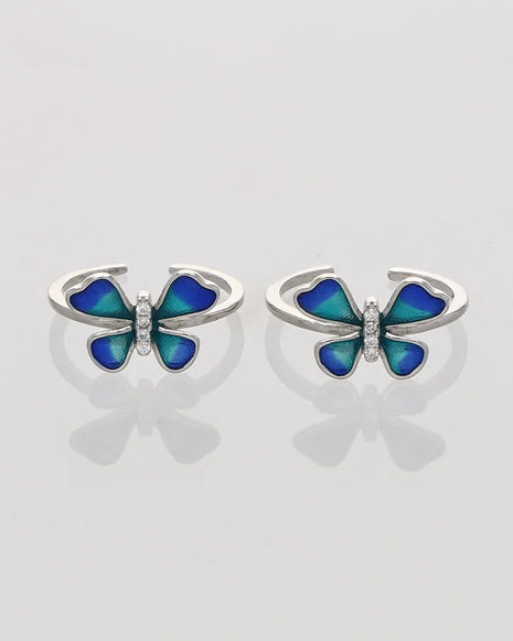 Patanga Toe Rings in 92.5 Silver