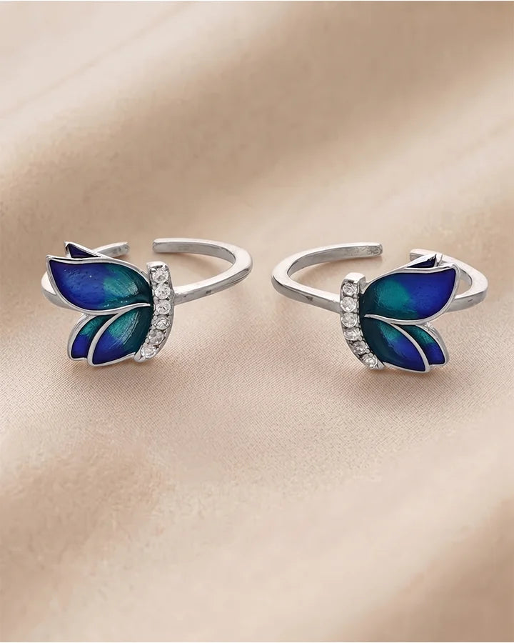 Kairava Toe Rings in 92.5 Silver