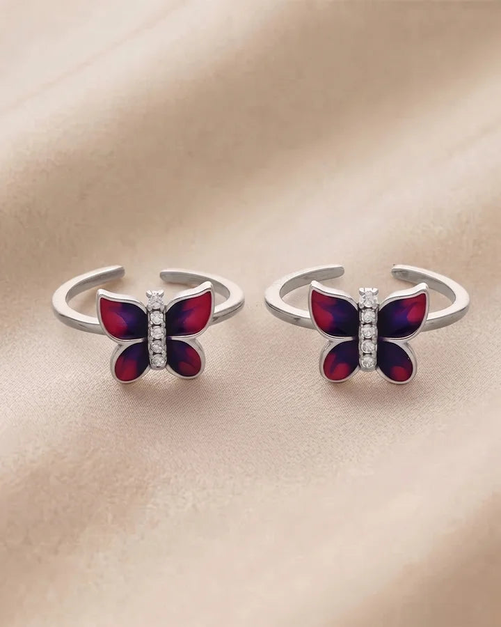 Anvisha Toe Rings in 92.5 Silver