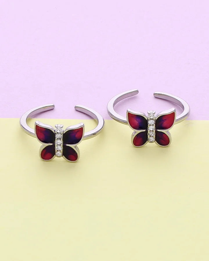 Anvisha Toe Rings in 92.5 Silver