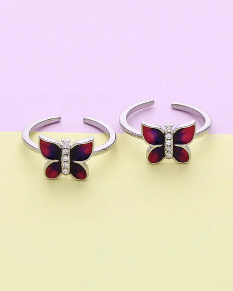 Anvisha Toe Rings in 92.5 Silver
