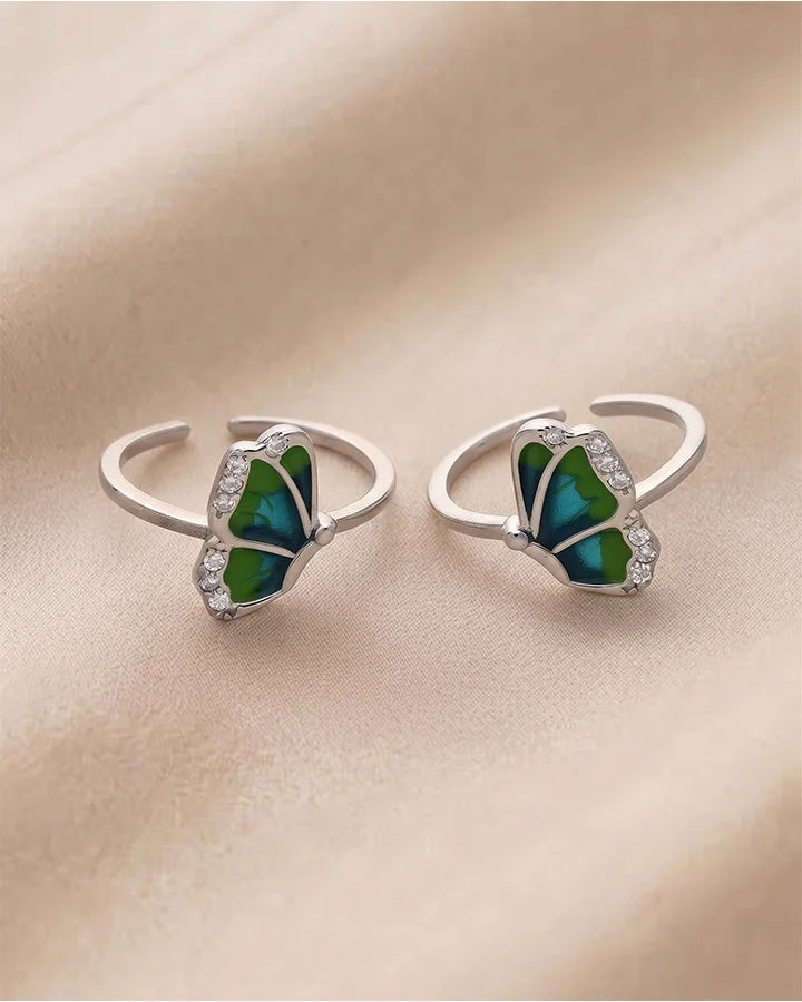 Farasha Toe Rings in 92.5 Silver