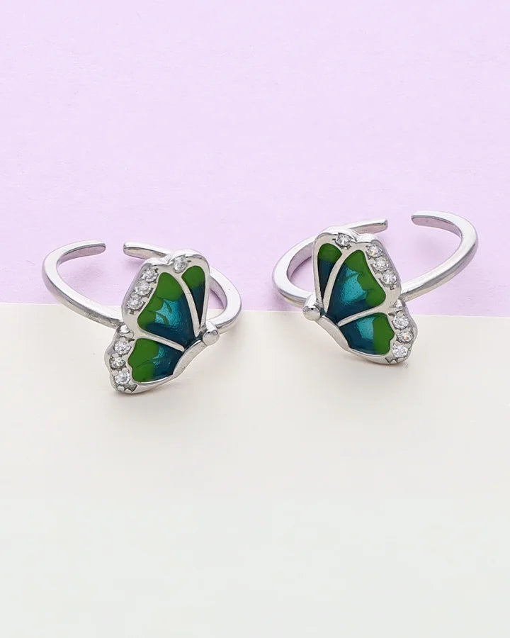 Farasha Toe Rings in 92.5 Silver