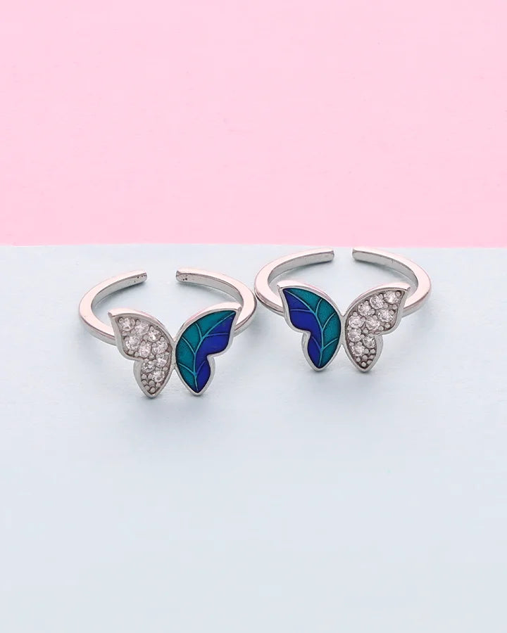 Titli Toe Rings in 92.5 Silver