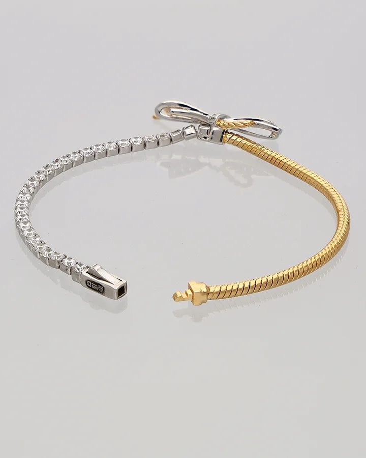 Bow Bracelet in 92.5 Silver