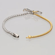 Bow Bracelet in 92.5 Silver