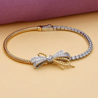 Bow Bracelet in 92.5 Silver