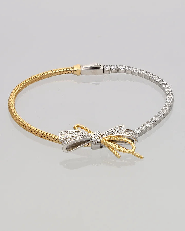 Bow Bracelet in 92.5 Silver