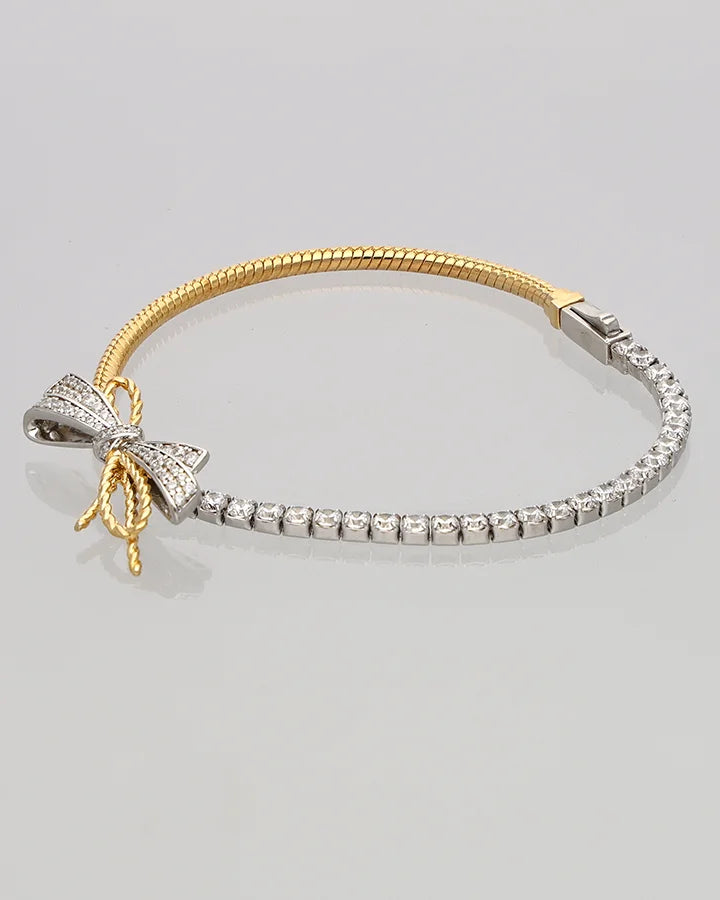 Bow Bracelet in 92.5 Silver