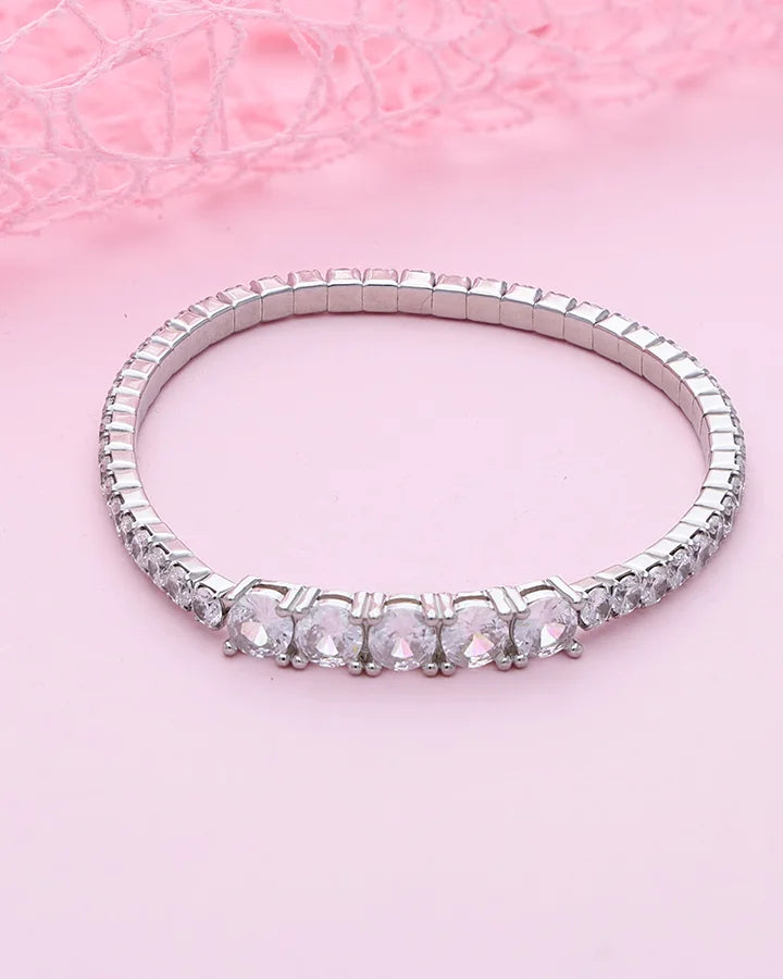 Nivora Stretch Bracelet in 92.5 Silver
