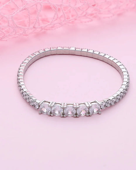 Nivora Stretch Bracelet in 92.5 Silver