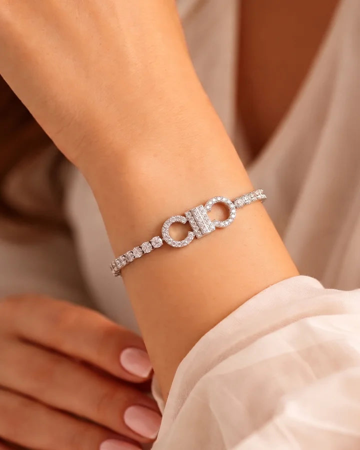Viraya Stretch Bracelet in 92.5 Silver