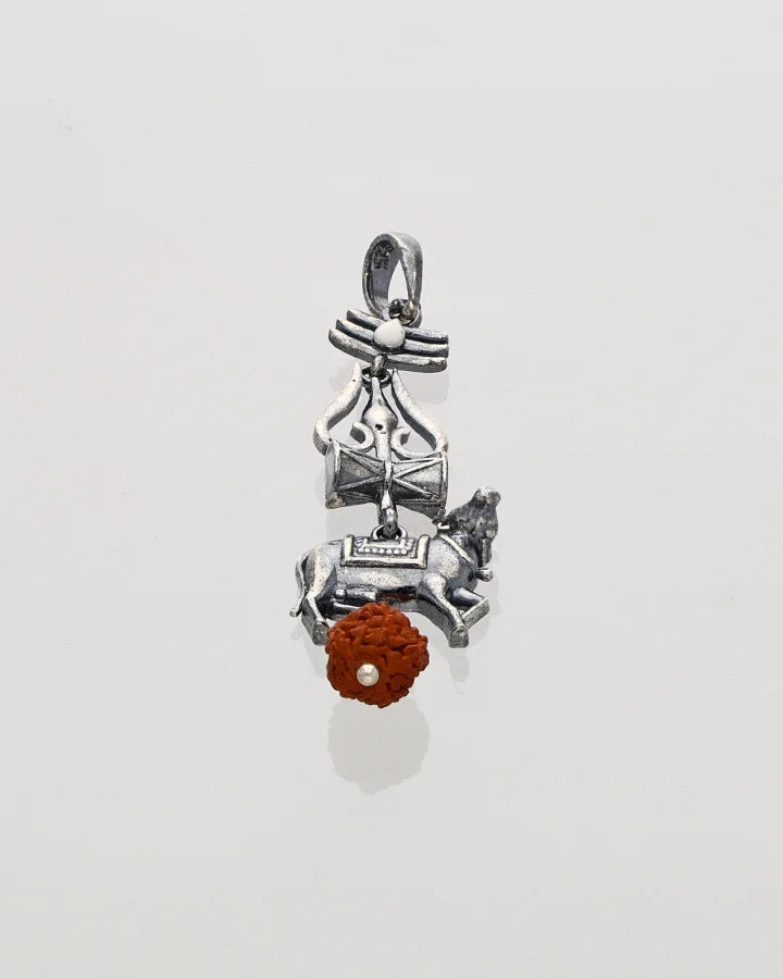 Trishul Pendant in 92.5 Silver