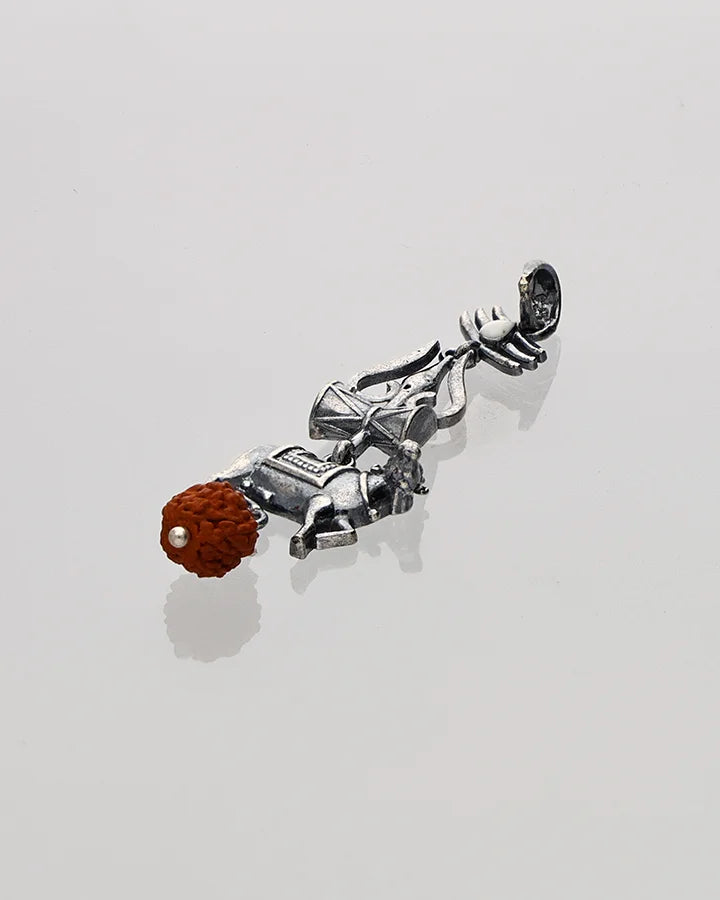 Trishul Pendant in 92.5 Silver
