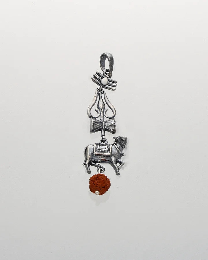 Trishul Pendant in 92.5 Silver