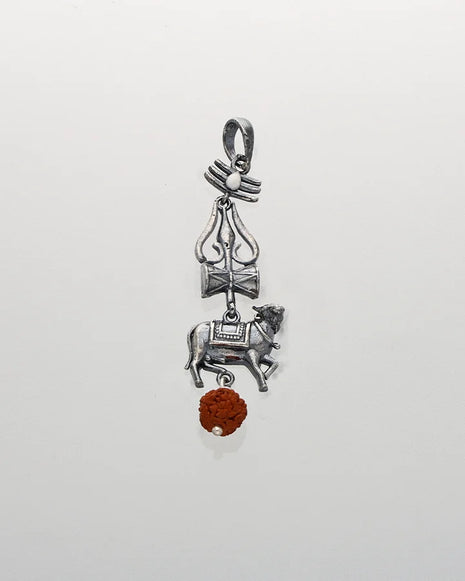 Trishul Pendant in 92.5 Silver