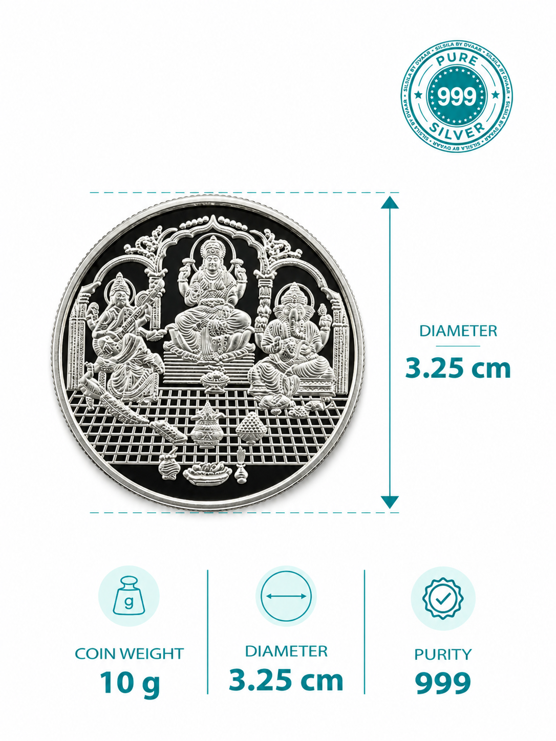 Divine Trio coin in 999 Silver