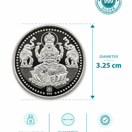 Gaja Lakshmi 20g Coin in 999 Silver