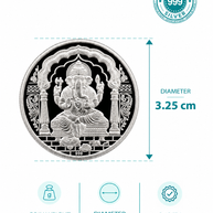Ganesha 10g Coin in 999 Silver