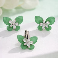 Mint Flutter Set in 92.5 Silver